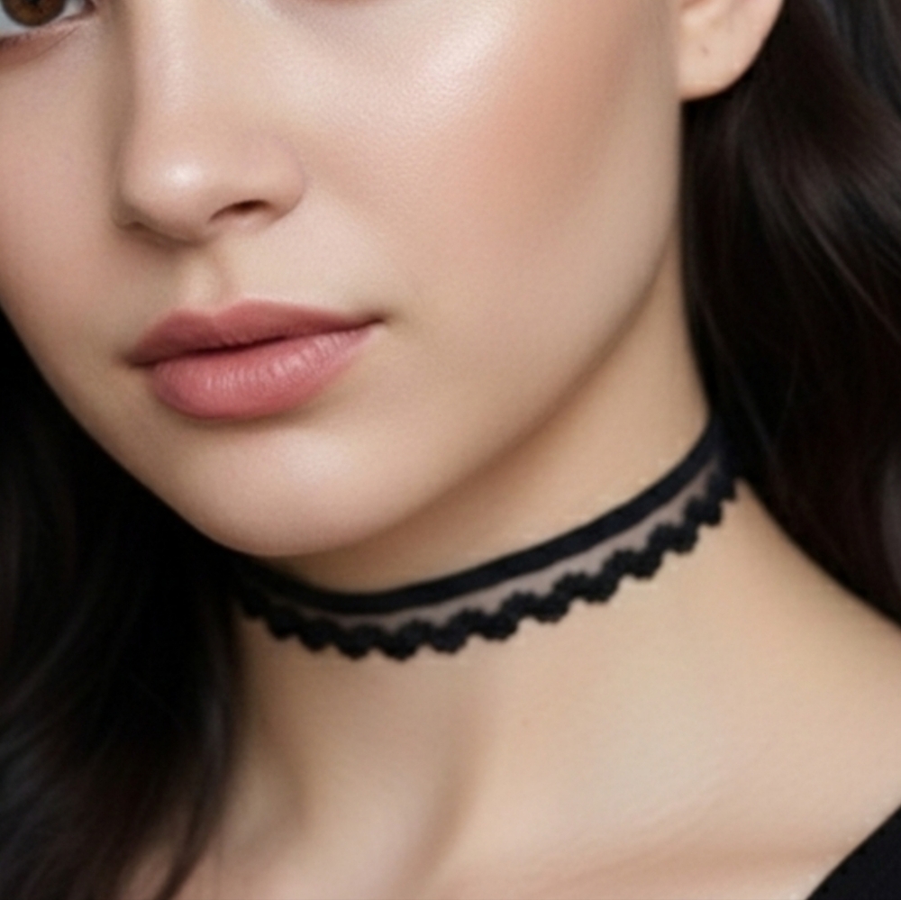 Lace Choker Necklace - Picture 1 of 5